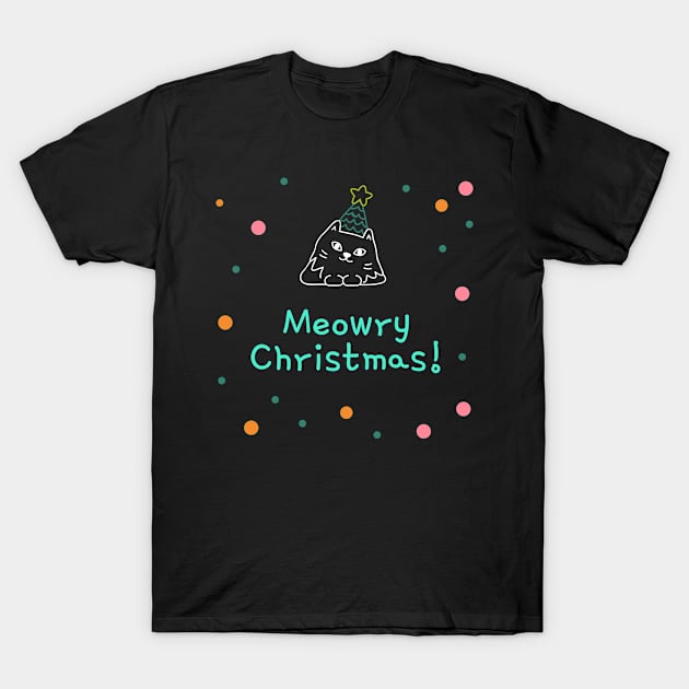 Meowry Christmas T-Shirt by Meme Museum